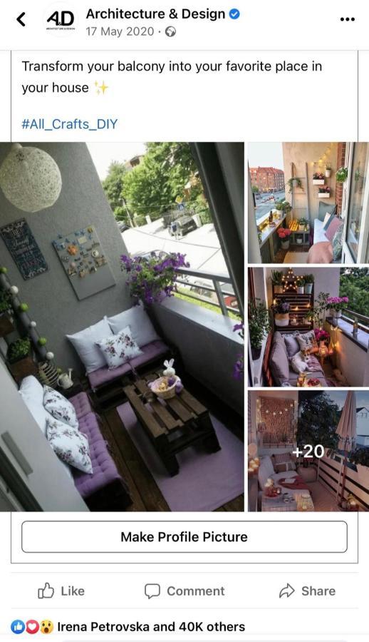 Skopje Livingアパートメント エクステリア 写真